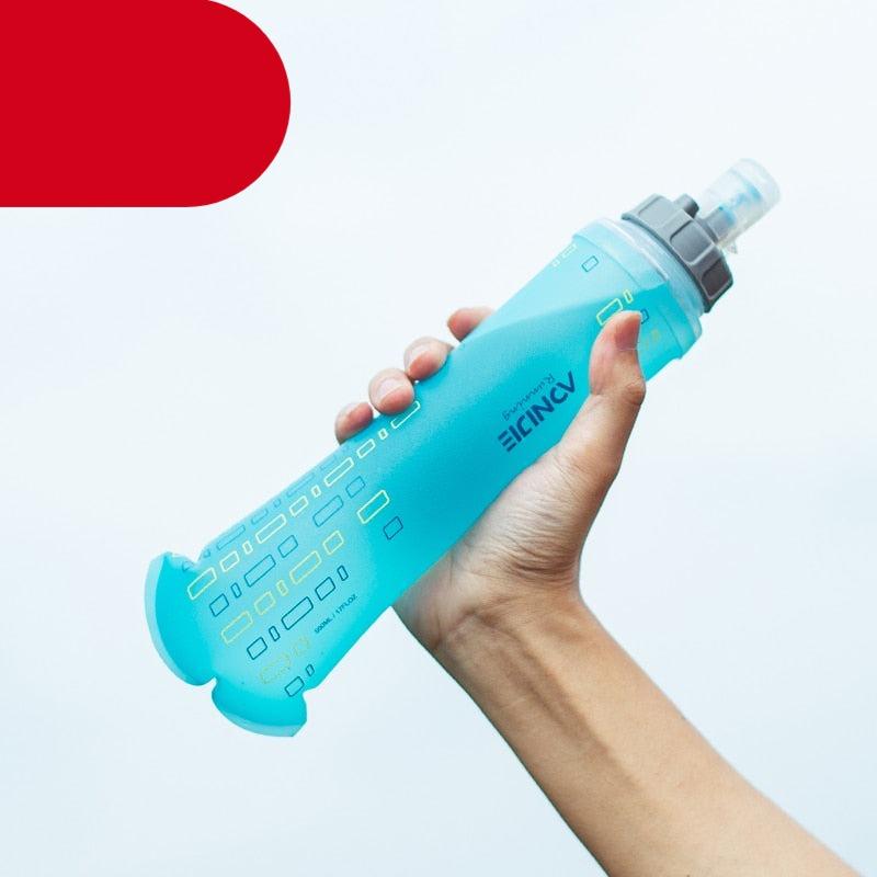 SD24 500ML Sports Hydration Experts Kettle BPA Free Soft Flask Water Bottle Mode Pull Switch Or Rotary Switch Soft Flask Collapsible Sports Water Bottle for Hydration Pack for Running Hiking Cycling Climbing Stevvex
