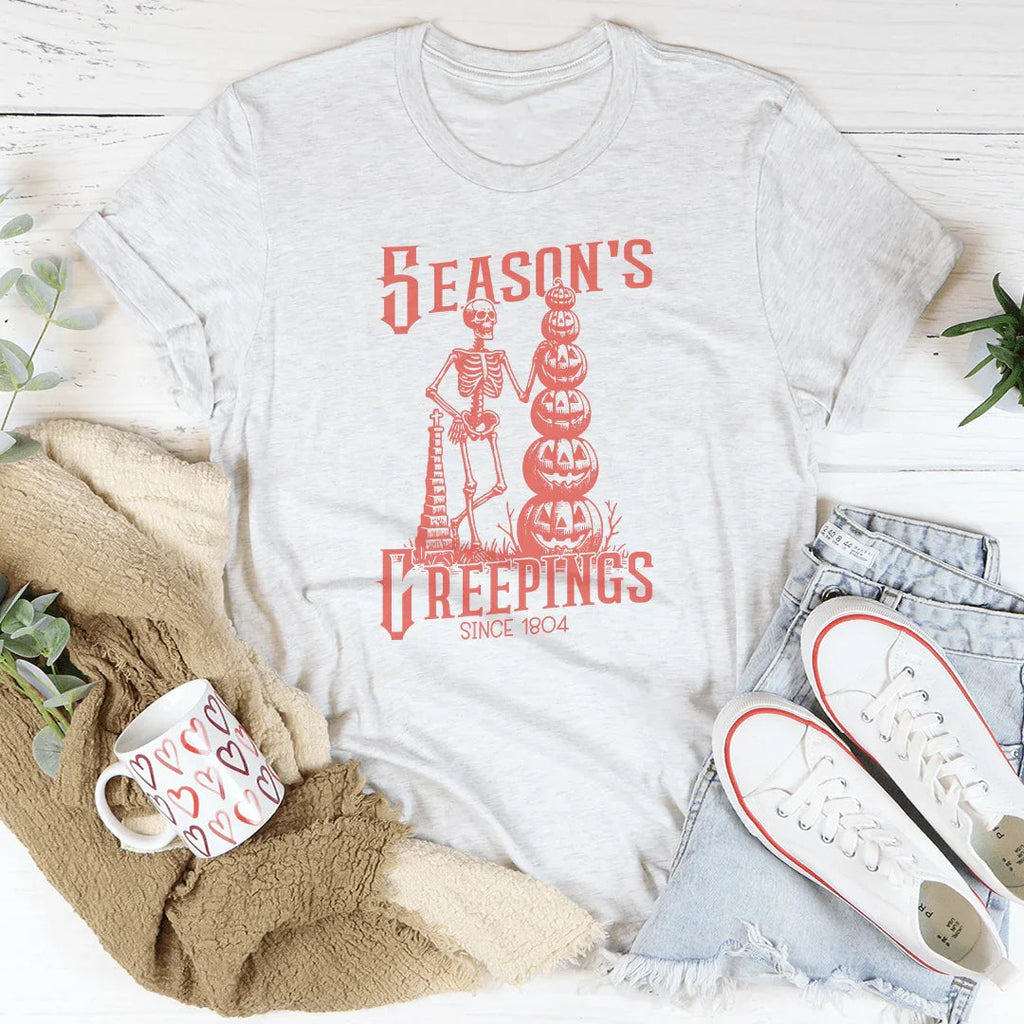 Season's Creepings Tee Peachy Sunday
