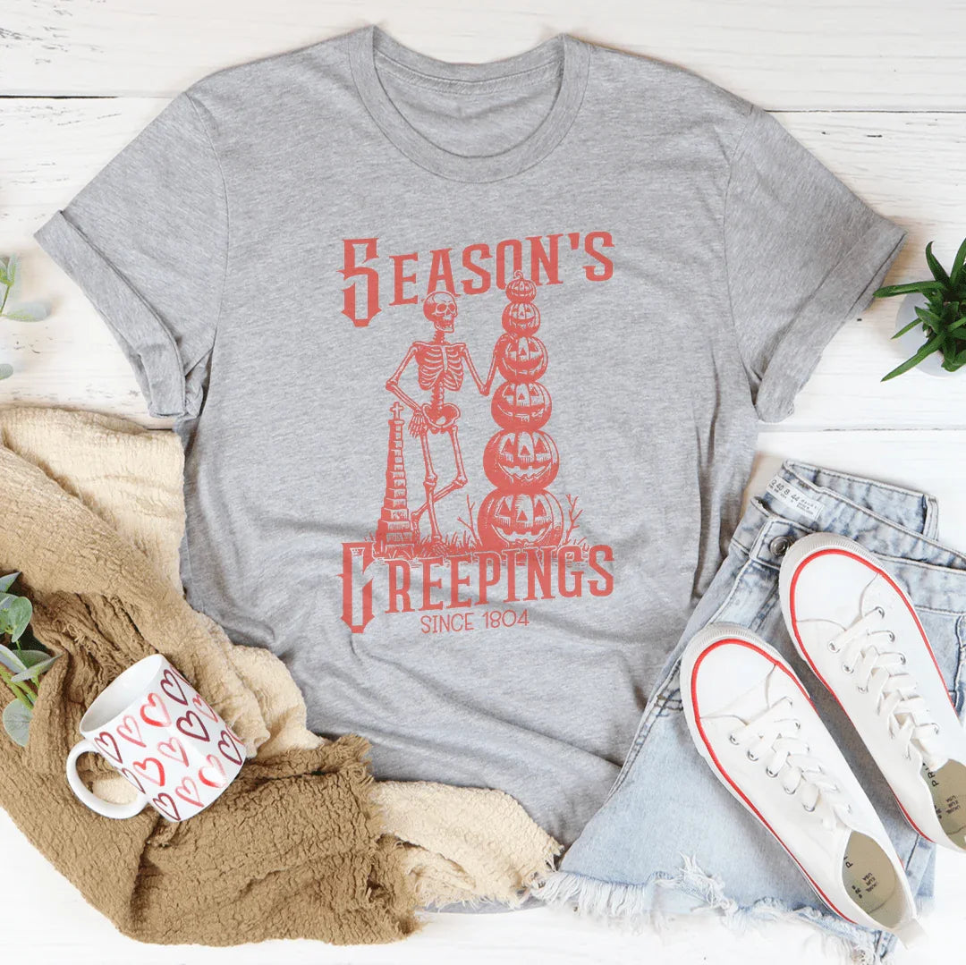 Season's Creepings Tee Peachy Sunday