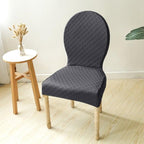 Seat Covers for Dining Room Chairs Stretch Round Home Seat Cover Jacquard Spandex Slipcovers Protector Case Chair Cover Stretch for Kitchen Hotel Banquet Stool Cover Stevvex