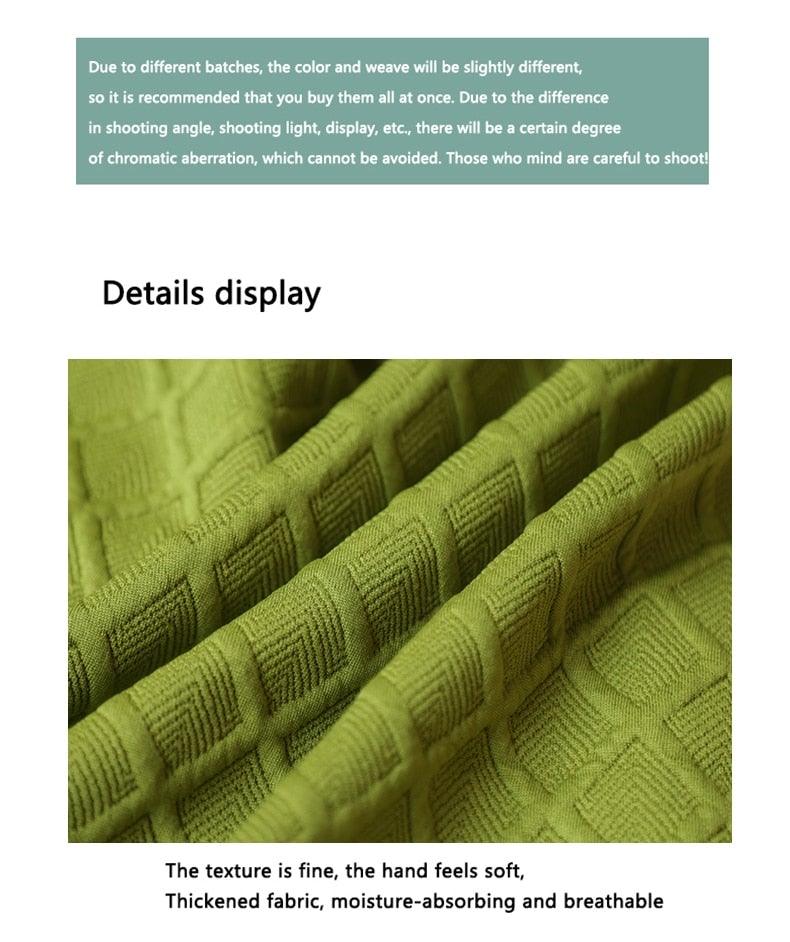 Seat Covers for Dining Room Chairs Stretch Round Home Seat Cover Jacquard Spandex Slipcovers Protector Case Chair Cover Stretch for Kitchen Hotel Banquet Stool Cover Stevvex