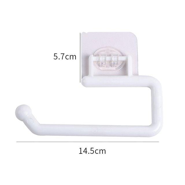 Self-Adhesive Stainless Steel Toilet Roll Paper Holder Organizers Bar Towel Ring Rail Rack Non-Drilling Toilet Accessories Toilet Paper Holder Wall Mounted Stainless Steel Toilet Roll Holder Brushed Nickel Toilet Tissue Holder For Bathroom Stevvex