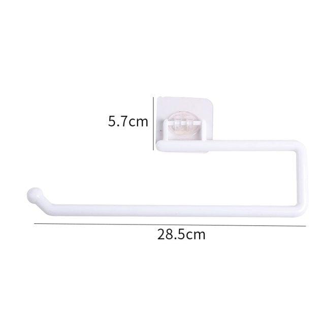 Self-Adhesive Stainless Steel Toilet Roll Paper Holder Organizers Bar Towel Ring Rail Rack Non-Drilling Toilet Accessories Toilet Paper Holder Wall Mounted Stainless Steel Toilet Roll Holder Brushed Nickel Toilet Tissue Holder For Bathroom Stevvex