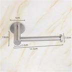 Self-Adhesive Stainless Steel Toilet Roll Paper Holder Organizers Bar Towel Ring Rail Rack Non-Drilling Toilet Accessories Toilet Paper Holder Wall Mounted Stainless Steel Toilet Roll Holder Brushed Nickel Toilet Tissue Holder For Bathroom Stevvex