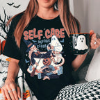 Self Care Before Scare Tee Peachy Sunday