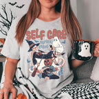 Self Care Before Scare Tee Peachy Sunday