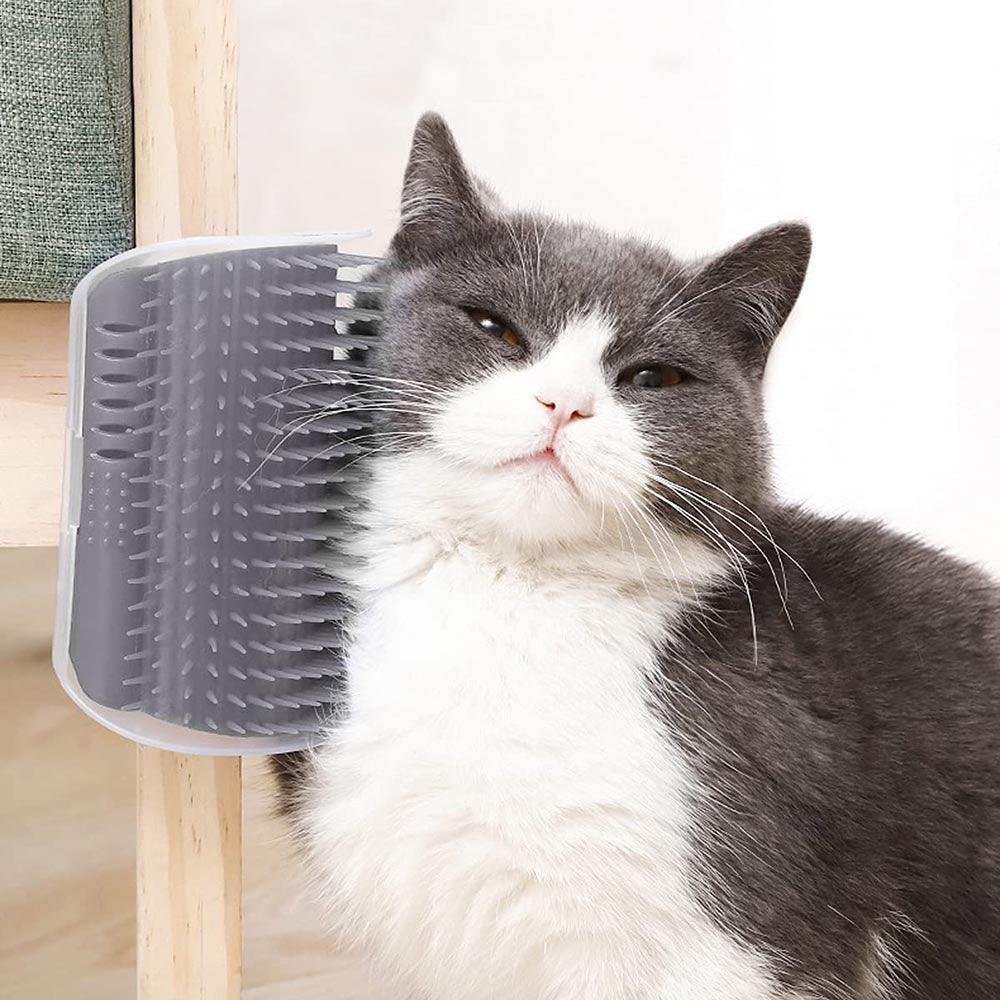 Self Groomer Cat Brush Angle Cat Massager Cat Accessories Self-raising Beautician Massage Comb Cat Toy Cat Supplies Teasing Cat  Self Groomer Cat Brush Interactive Cat Toy Stevvex