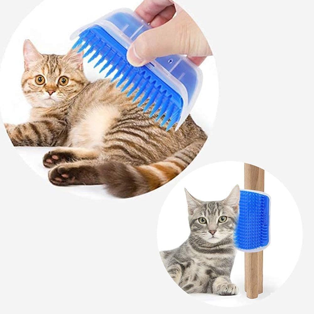 Self Groomer Cat Brush Angle Cat Massager Cat Accessories Self-raising Beautician Massage Comb Cat Toy Cat Supplies Teasing Cat  Self Groomer Cat Brush Interactive Cat Toy Stevvex
