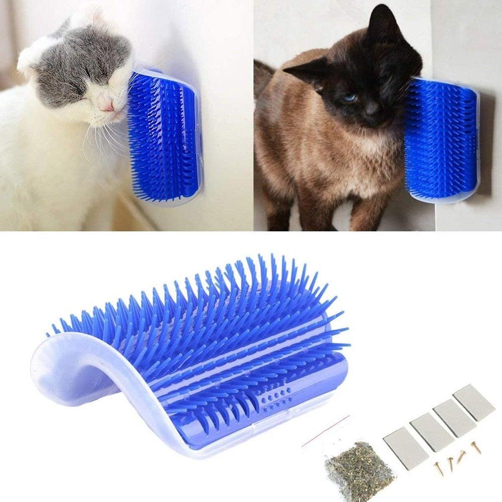 Self Groomer Cat Brush Angle Cat Massager Cat Accessories Self-raising Beautician Massage Comb Cat Toy Cat Supplies Teasing Cat  Self Groomer Cat Brush Interactive Cat Toy Stevvex