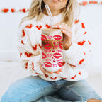Self Love Club 20oz Glass Tumbler With Bamboo Lid Red Heart Gold Accents BandsCo Straps