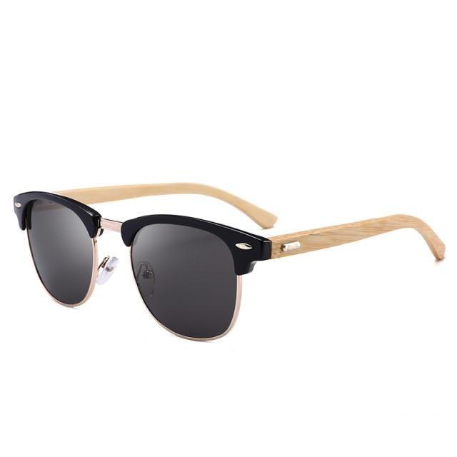 Semi Rimless Frame Driving Sunglasses Men Black Business Design Sun Glasses Stylish Cool Polarized Sunglasses For Men  Retro Frame New Driving Sunglasses Outdoor Round Shaped Elegant Shades  Comfortable Eyewear Stevvex