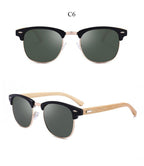 Semi Rimless Frame Driving Sunglasses Men Black Business Design Sun Glasses Stylish Cool Polarized Sunglasses For Men  Retro Frame New Driving Sunglasses Outdoor Round Shaped Elegant Shades  Comfortable Eyewear Stevvex