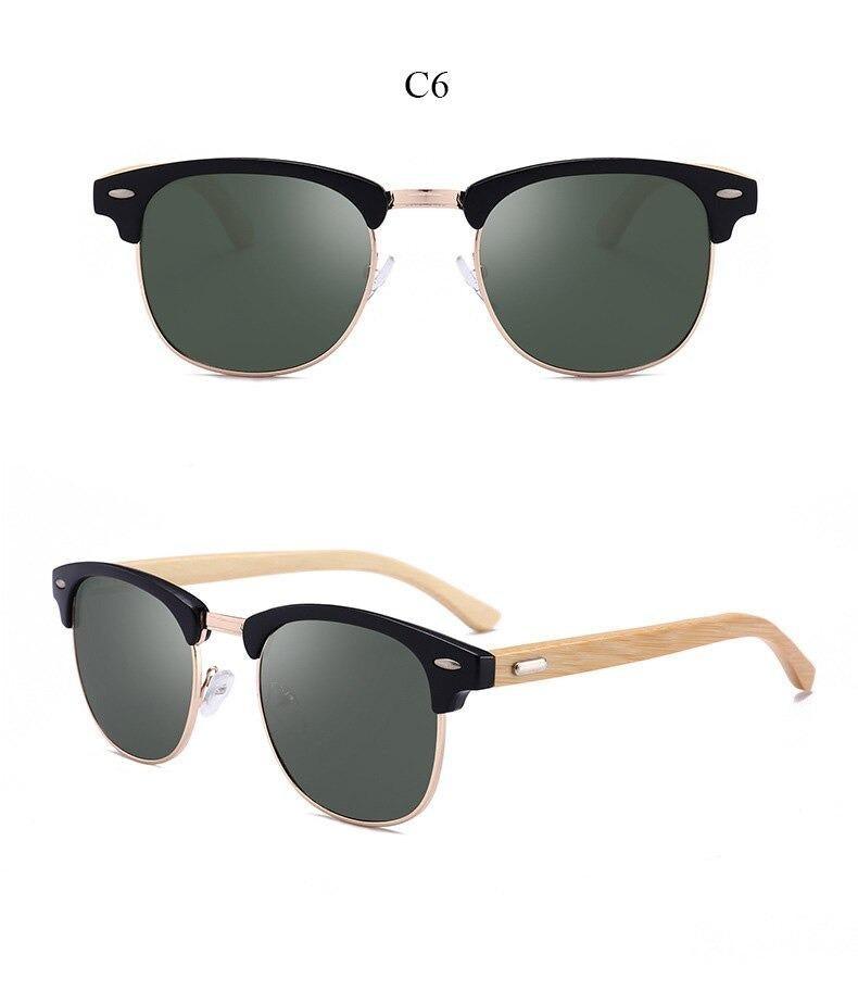 Semi Rimless Frame Driving Sunglasses Men Black Business Design Sun Glasses Stylish Cool Polarized Sunglasses For Men  Retro Frame New Driving Sunglasses Outdoor Round Shaped Elegant Shades  Comfortable Eyewear Stevvex