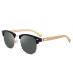 Semi Rimless Frame Driving Sunglasses Men Black Business Design Sun Glasses Stylish Cool Polarized Sunglasses For Men  Retro Frame New Driving Sunglasses Outdoor Round Shaped Elegant Shades  Comfortable Eyewear Stevvex