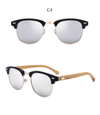 Semi Rimless Frame Driving Sunglasses Men Black Business Design Sun Glasses Stylish Cool Polarized Sunglasses For Men  Retro Frame New Driving Sunglasses Outdoor Round Shaped Elegant Shades  Comfortable Eyewear Stevvex