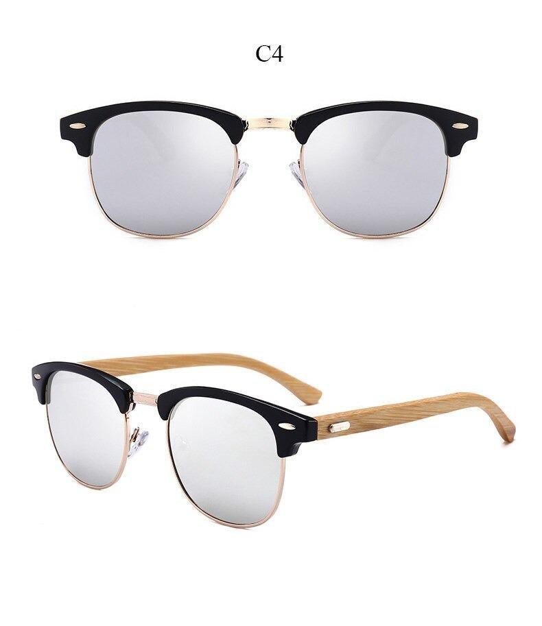 Semi Rimless Frame Driving Sunglasses Men Black Business Design Sun Glasses Stylish Cool Polarized Sunglasses For Men  Retro Frame New Driving Sunglasses Outdoor Round Shaped Elegant Shades  Comfortable Eyewear Stevvex