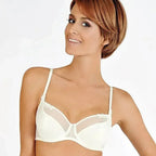 Ivory Bridal Bra - Lisca Zarah Semi-Sheer Lace Wired Bra