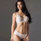 Full Figure Unlined Bra Rosme Galla White