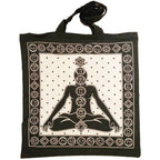 Seven Chakra Tie Dye Canvas Tote Bag For Yoga Gifts