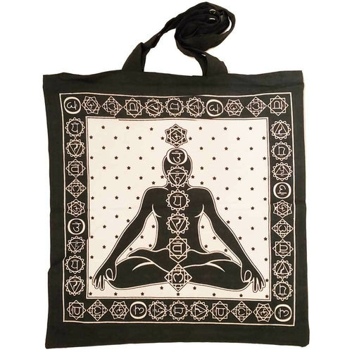 Seven Chakra Tie Dye Canvas Tote Bag For Yoga Gifts