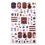Sexy Lady Pattern 3D Nail Stickers Character Image Decals Slider Valentine Black White Nail Art Decoration Strip Line Nail Decal Self-Adhesive 3D Wave Design Decoration for Women Girls Art Stickers Decal Decoration Metallic Curve Strip Line Nail Stevvex