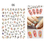 Sexy Lady Pattern 3D Nail Stickers Character Image Decals Slider Valentine Black White Nail Art Decoration Strip Line Nail Decal Self-Adhesive 3D Wave Design Decoration for Women Girls Art Stickers Decal Decoration Metallic Curve Strip Line Nail Stevvex