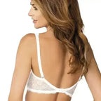 Lace Triangle Underwire Bra Gorteks Scarlet Black