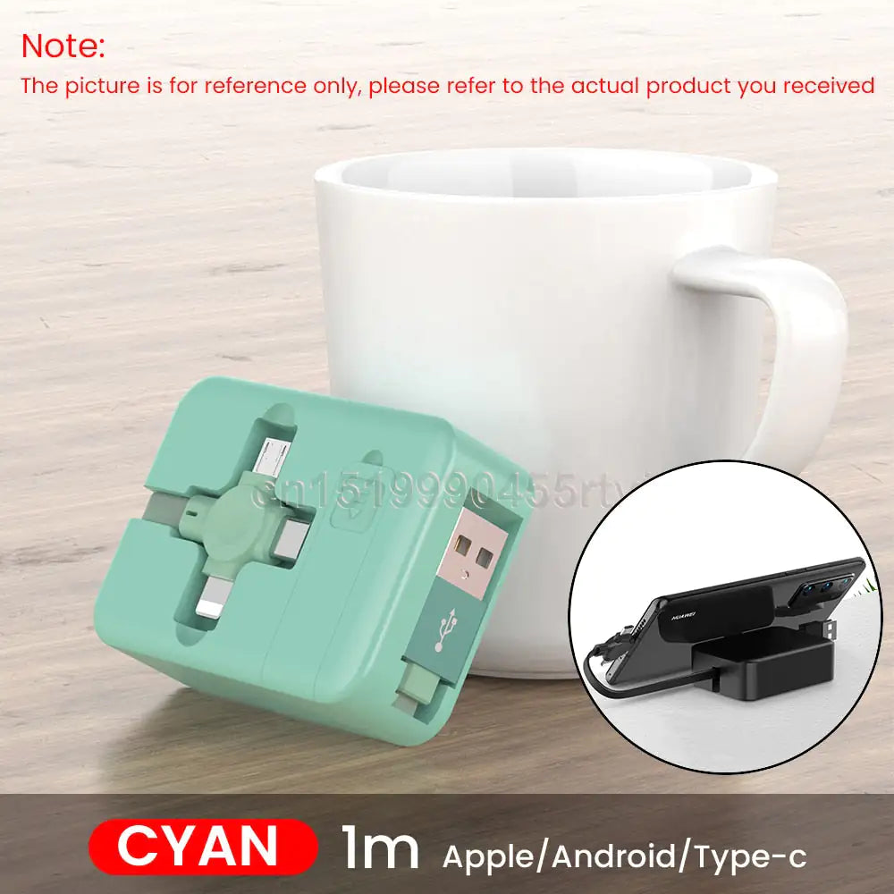 Indestructible 4 in 1 Ultra Turbo Retractable Charger - SmartCharger Pi-Mart