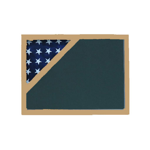 Shadow box for American 4'x6' Flag - Oak Material. The Military Gift Store