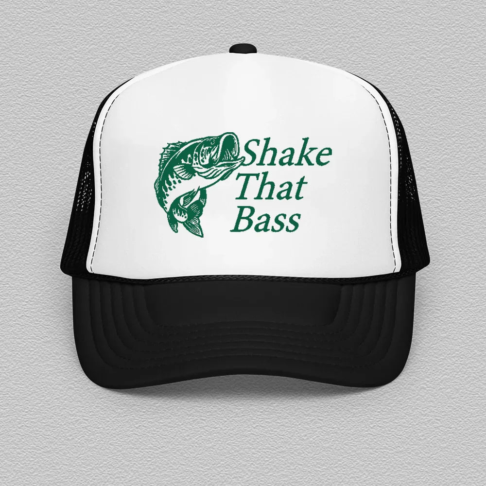 Shake That Bass Trucker Hat Peachy Sunday