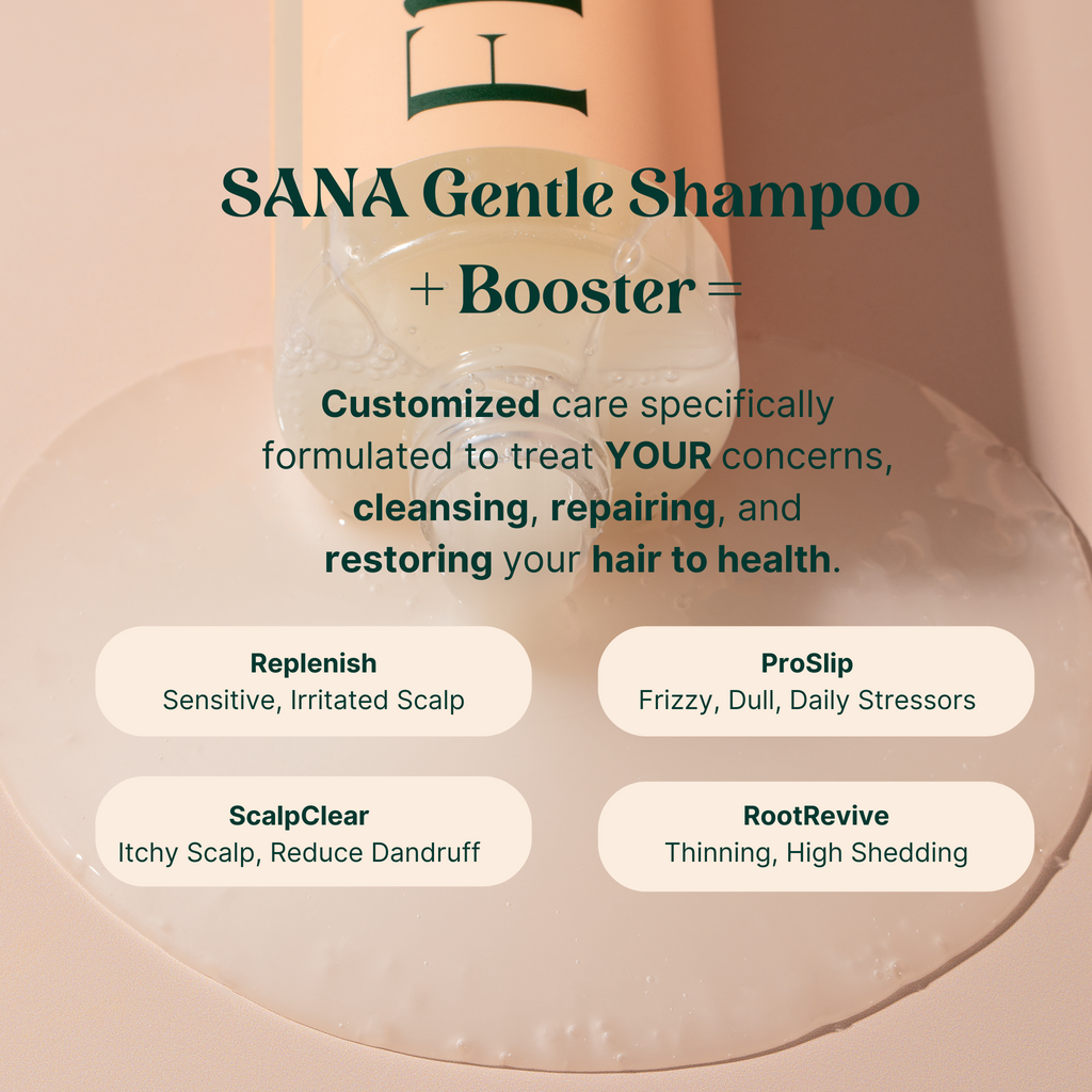 SANA Gentle Balance Shampoo - Infused w/ Hydrolyzed Collagen Floraebeauty