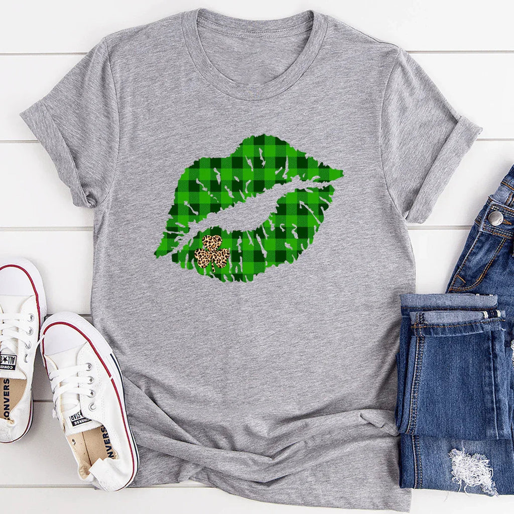 Shamrock Lips Tee - SJB-DIAMOND ELITES