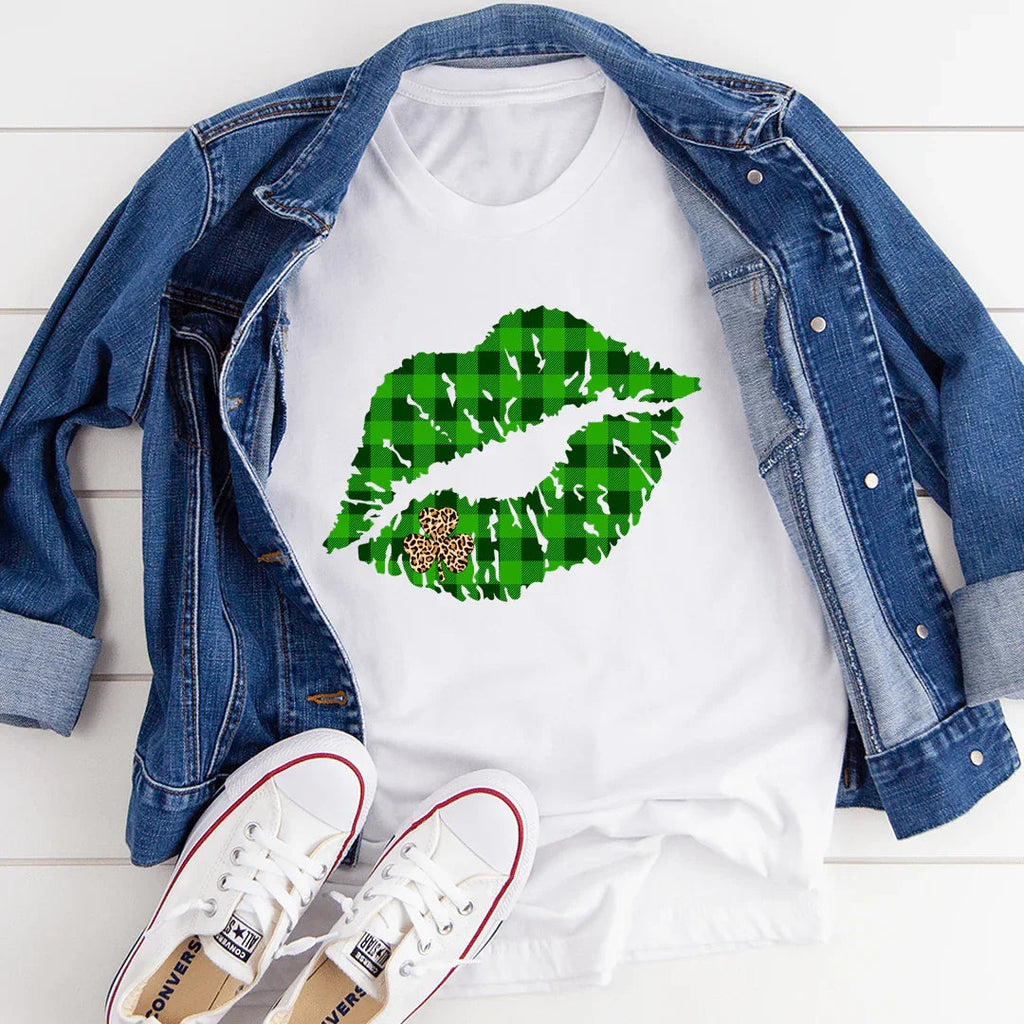 Shamrock Lips Tee - SJB-DIAMOND ELITES