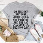 She Had A Great Day Tee Peachy Sunday