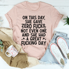 She Had A Great Day Tee Peachy Sunday