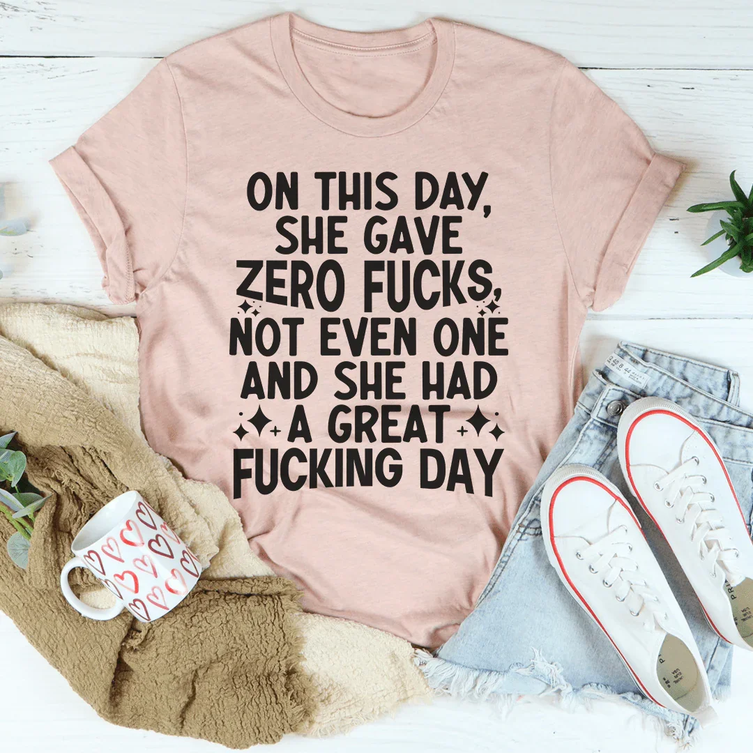 She Had A Great Day Tee Peachy Sunday