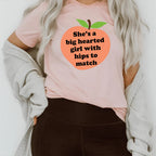She's A Big Hearted Girl With Hips to Match Tee - SJB-DIAMOND ELITES