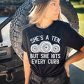 She's A Ten, But She Hits Every Curb Tee Peachy Sunday