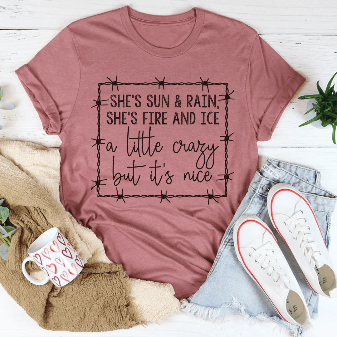 She's Fire & Ice Tee Peachy Sunday