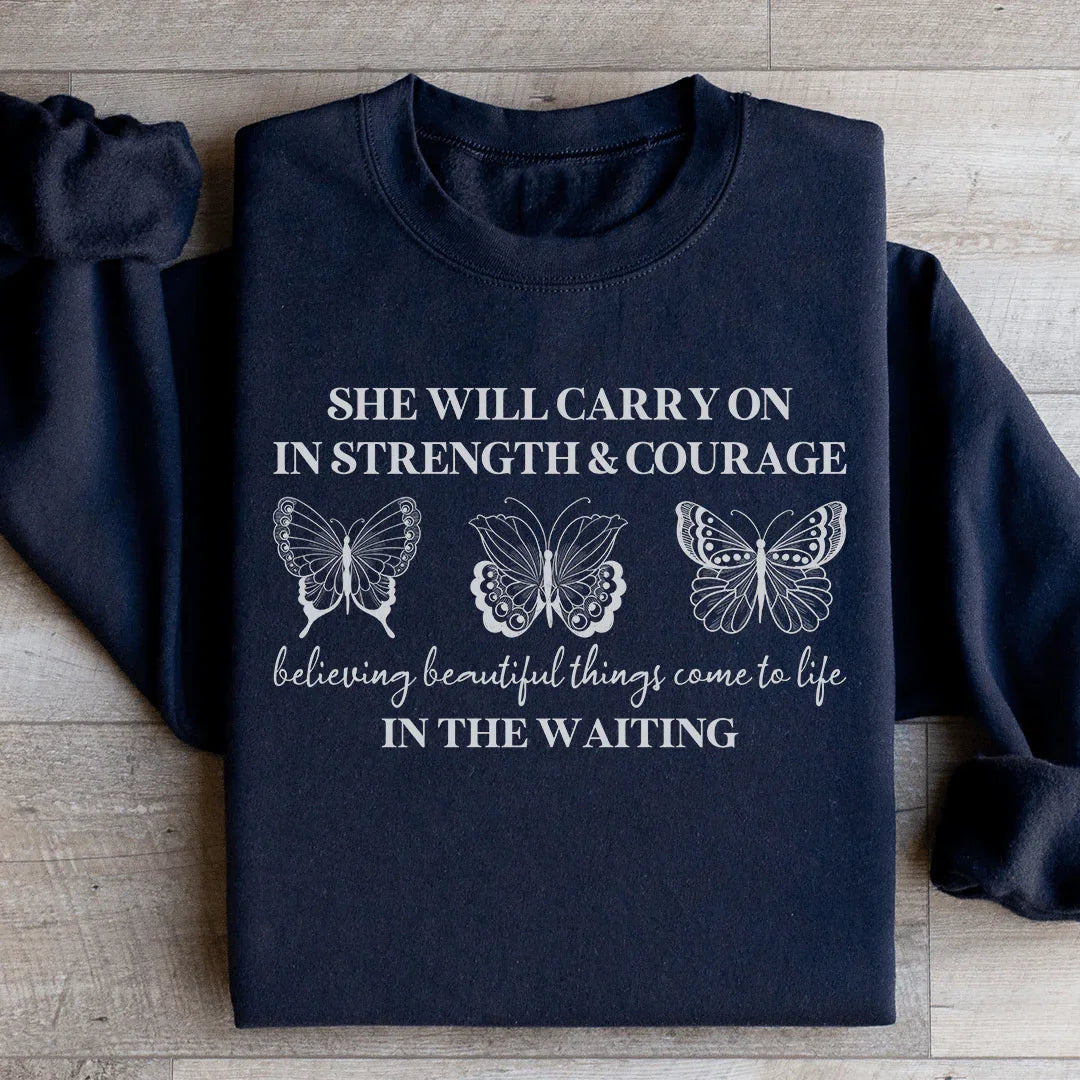 She Will Carry On Sweatshirt Peachy Sunday