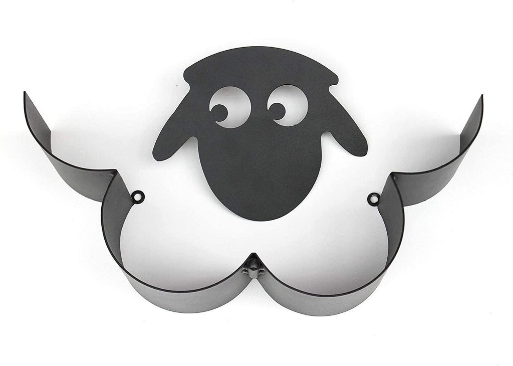 Sheep Toilet Paper Roll Holder Bathroom Wall Mounted Loo Rolls Storage Metal Rack Mount Hold Up 7 Rolls Novelty Animal Decorative Toilet Paper Holders Tissue Paper Storage Stand Wall Mount Iron Tissue Basket Sheep Art Decoration Bathroom House Office Stevvex