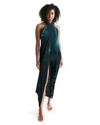 Sheer Sarong Swimsuit Cover Up Wrap / Blue Code