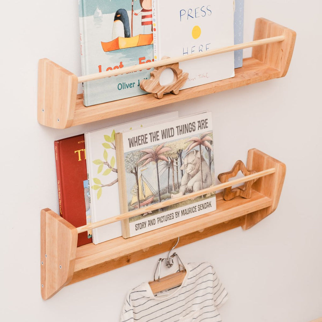 Nursery Wall Shelf with Hooks - SJB-DIAMOND ELITES
