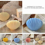 Shell candle Soy Wax Scented Candle Seashell Scented Candles Aesthetic Trendy Candles Hand Poured Soy Wax Candle Handmade Shell Shape Candle Seashell Candle For Room Decor