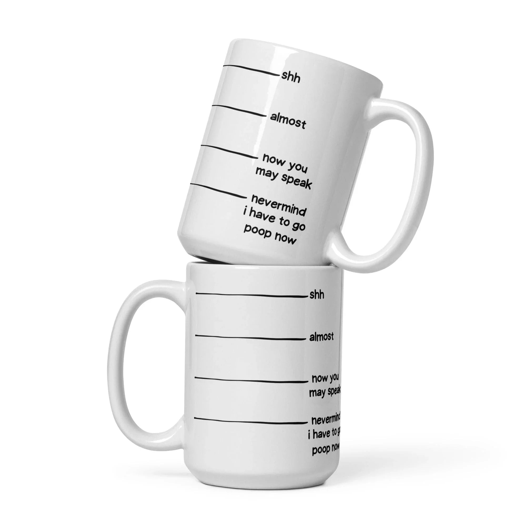 Shhh Mug 15 oz Peachy Sunday