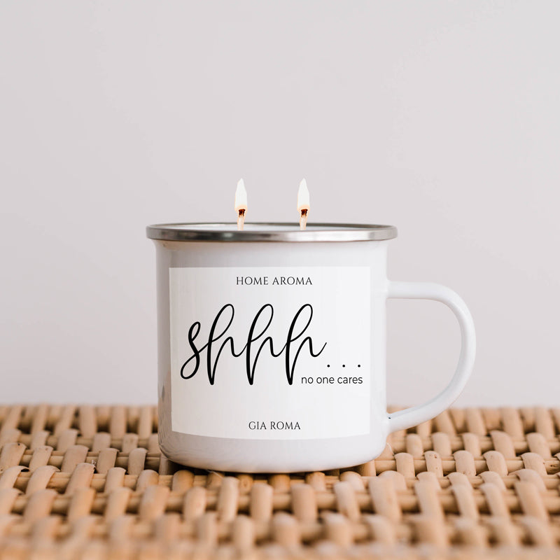 16oz Reusable Metal Candle Mug Scented Soy Candle Gift BandsCo Straps
