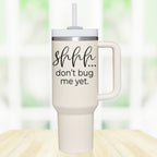 Don't Bug Me 40oz Insulated Tumbler With Handle Lid Straw Travel Mug BandsCo Straps