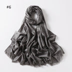Shining Artificial Bright Silk Hijab (MH100)