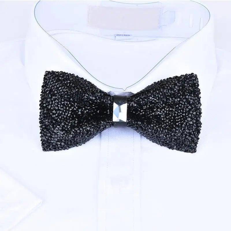 Shiny Butterfly Men Bowtie Sparkling Wedding Bridegroom Bow Ties  Adjustable Length Party Bowties Stevvex