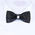 Shiny Butterfly Men Bowtie Sparkling Wedding Bridegroom Bow Ties  Adjustable Length Party Bowties Stevvex